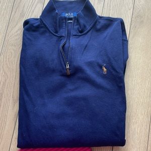 Men’s long sleeve polo pullover size Large